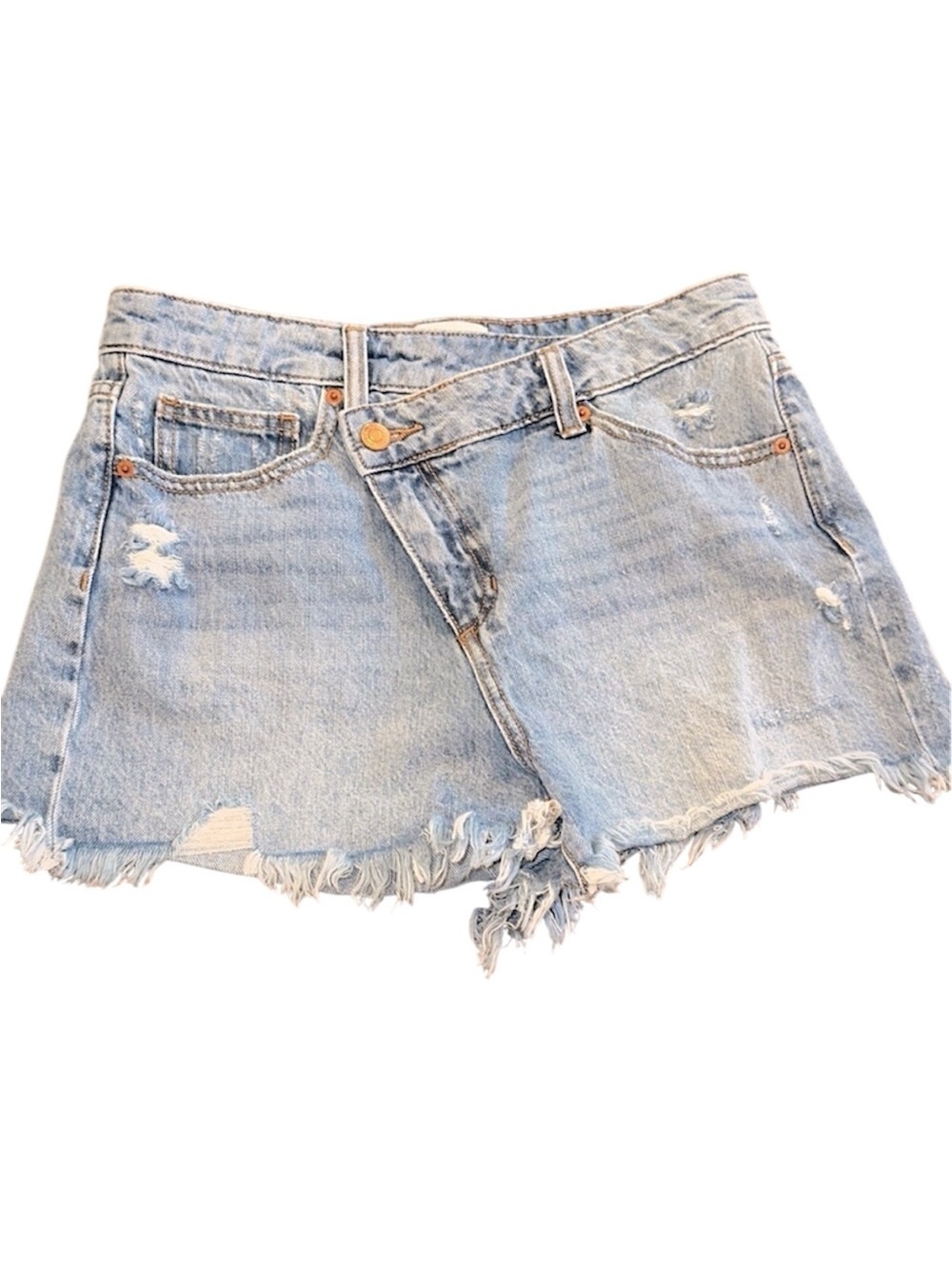 Sneak peak vintage Distressed Denim Women Shorts size small